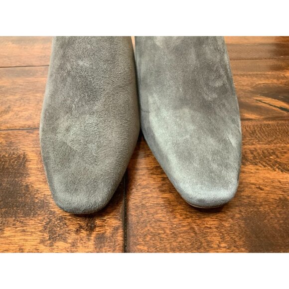 Vince Gray Suede Square Toe Wedge Low Heels, Size 8 US | 38 EUR - Picture 3 of 8